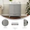 Flash Furniture Haven 30 Inch Bathroom Vanity w/Sink, Storage Cabinet w/Soft Close Doors and Bottom Drawer, Gray FS-BN-4-30-KD-GY-GG - alternate 2